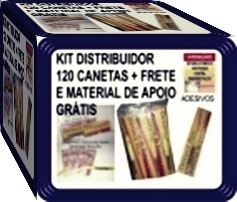 KIT para distribuidor com 120 Canetas Detectoras