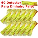 KIT com 60 Canetas Detectora de Dinheiro Falso